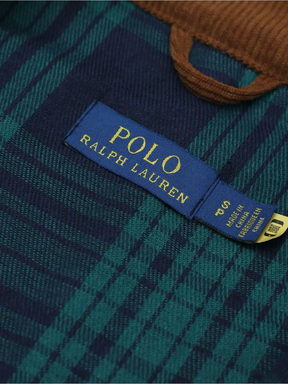 Polo by Ralph Lauren Chest-Embroidered Brown Corduroy Bomber